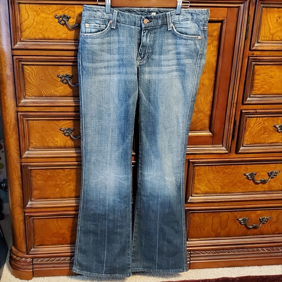 NWT 7 For All Mankind Crystal A bootcut jeans size 31 x 34 - Picture 5 of 8
